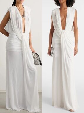 Christopher Esber Ripple draped gown maxi dress Size 6 (US 0) NEW! With tags!